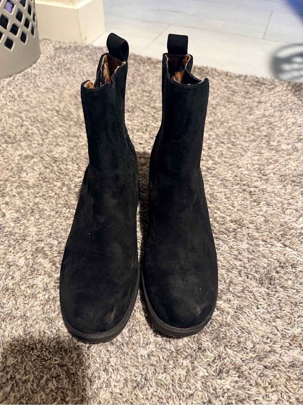 B.O.C Nordstrom rack Black Suede Chelsea Boots - Classic Pull-On Style